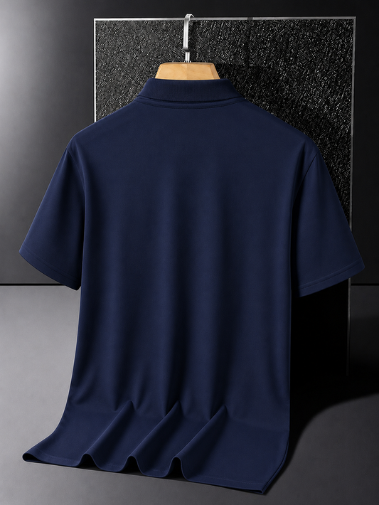 JS Fashion Lab Premium Navi Blue Polo Shirt – Soft Cotton Blend | Classic Fit | Casual & Smart Wear