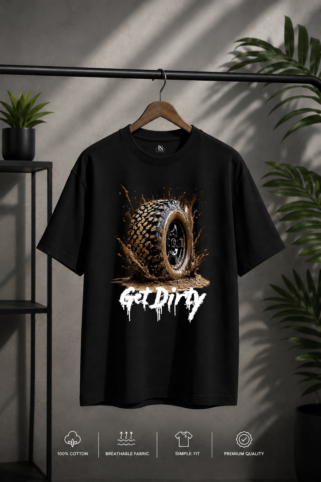 JS Fashion Lab Premium Printed Blck T-Shirt Multi Desgin | 100% Cotton | Streetwear