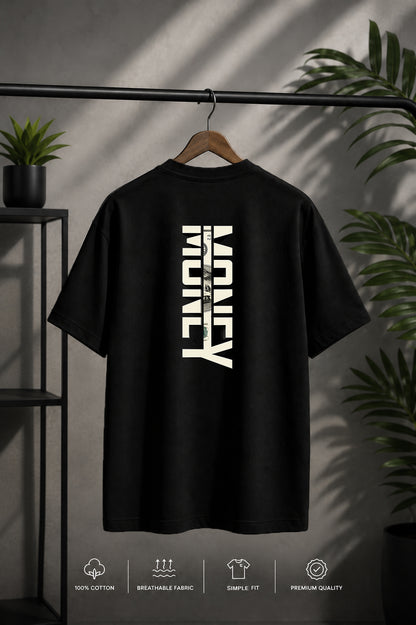 JS Fashion Lab Premium Printed Back Side Black T-Shirt Multi Desgin | 100% Cotton | Streetwear