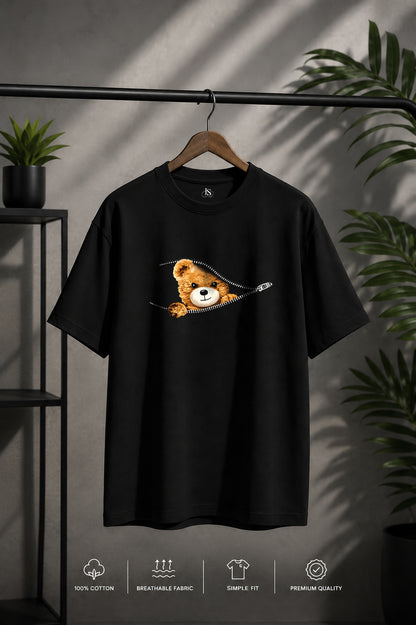 JS Fashion Lab Premium Multi Printed Black T-Shirt Design | 100% Cotton | Streetwear