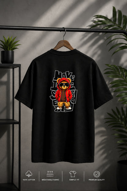 JS Fashion Lab Premium Printed Back Side Black T-Shirt Multi Desgin | 100% Cotton | Streetwear
