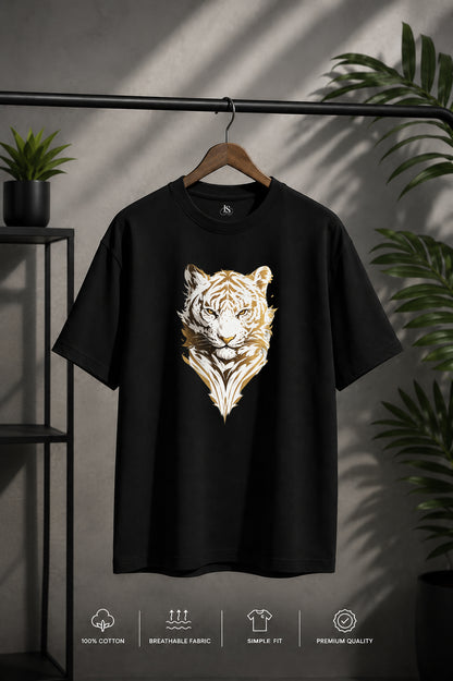 JS Fashion Lab Premium Multi Printed Black T-Shirt Design | 100% Cotton | Streetwear