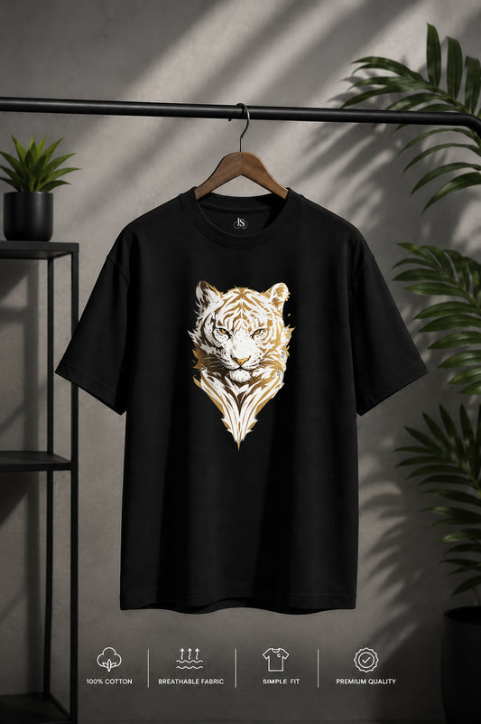 JS Fashion Lab Premium Multi Printed Black T-Shirt Design | 100% Cotton | Streetwear