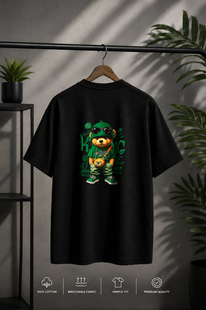 JS Fashion Lab Premium Printed Back Side Black T-Shirt Multi Desgin | 100% Cotton | Streetwear
