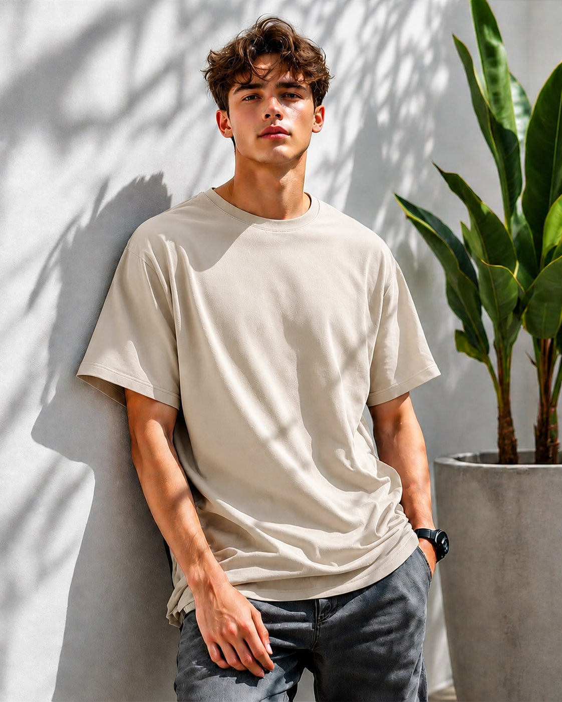 JS Fashion Lab Premium Plain BeagT-Shirt | 100% Cotton | Streetwear