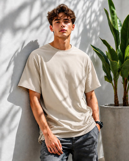 JS Fashion Lab Premium Plain BeagT-Shirt | 100% Cotton | Streetwear