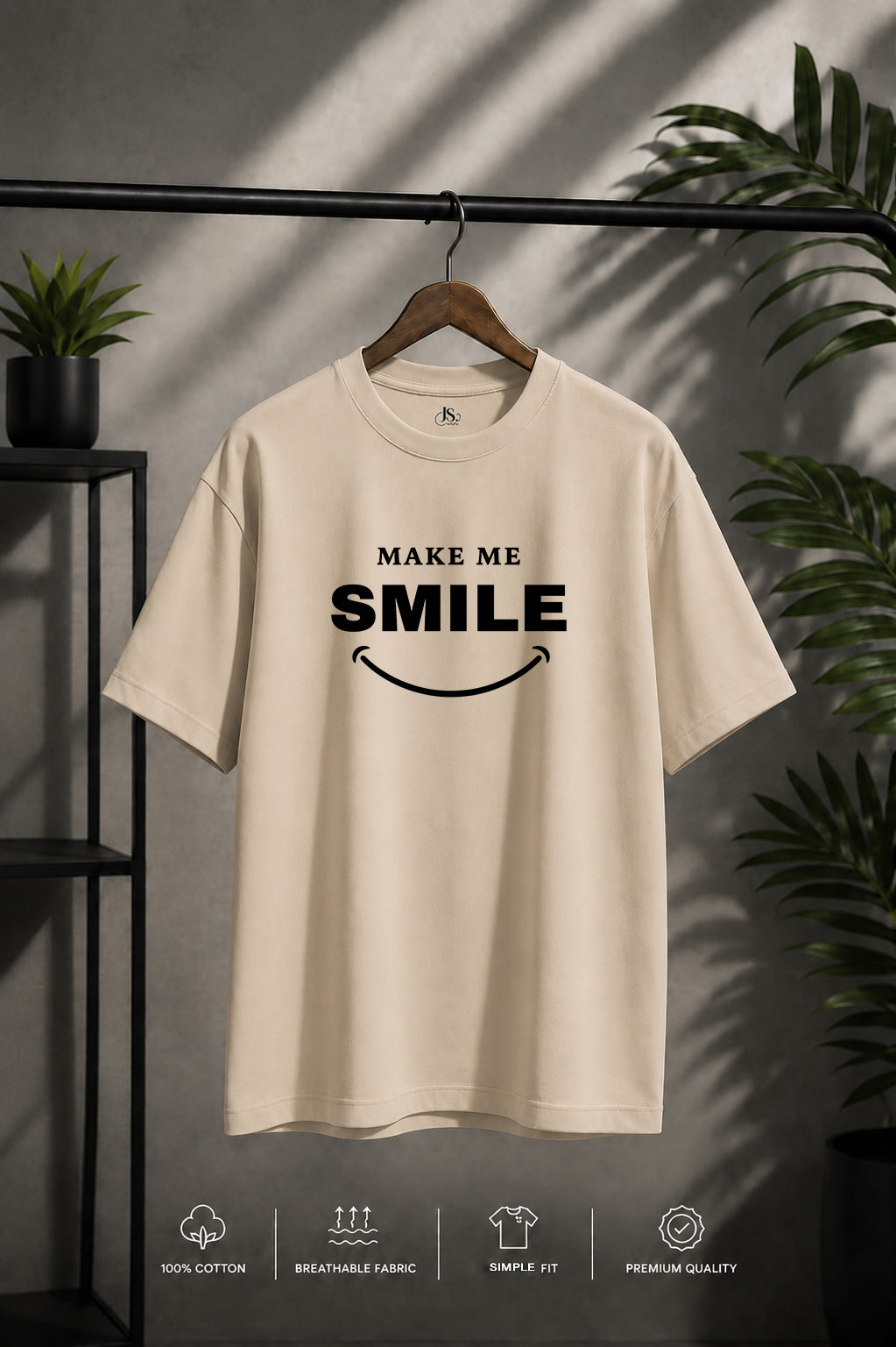 JS Fashion Lab Premium Printed Future Beige T-Shirt Multi Design | 100% Cotton | Streetwear