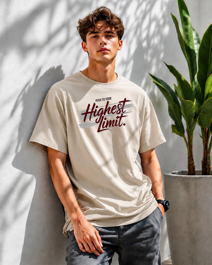 JS Fashion Lab Premium Printed Beige T-Shirt Multi Design Stay Focus | 100% Cotton | Streetwear