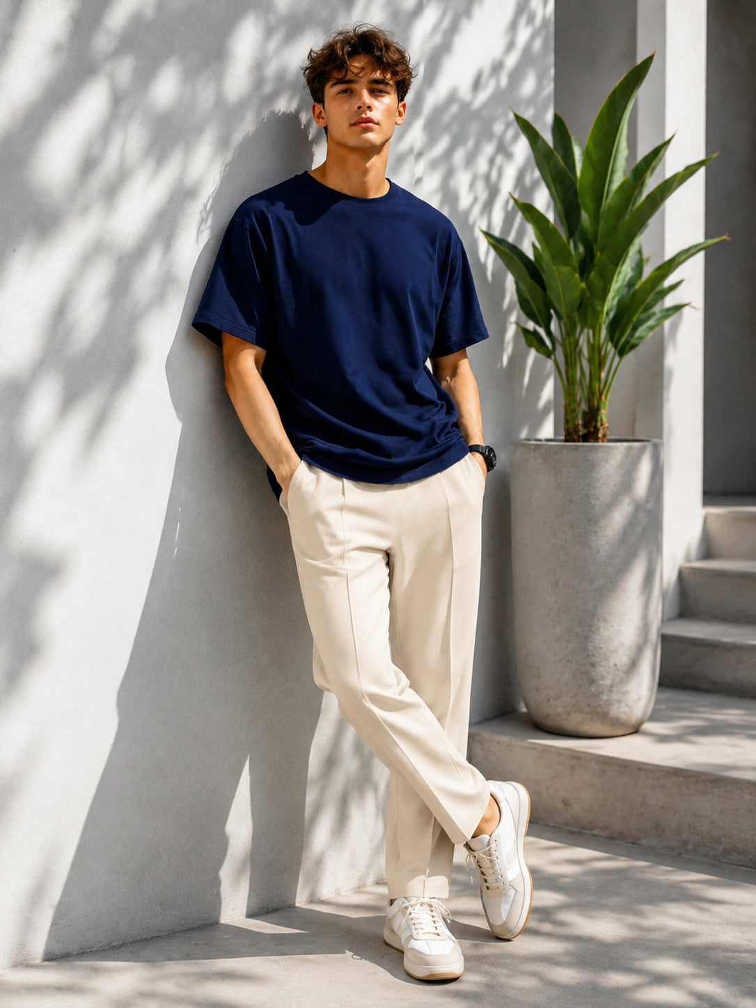 Men's Premium Slim Fit Casual Trouser – Smart Comfort Pants | Beige