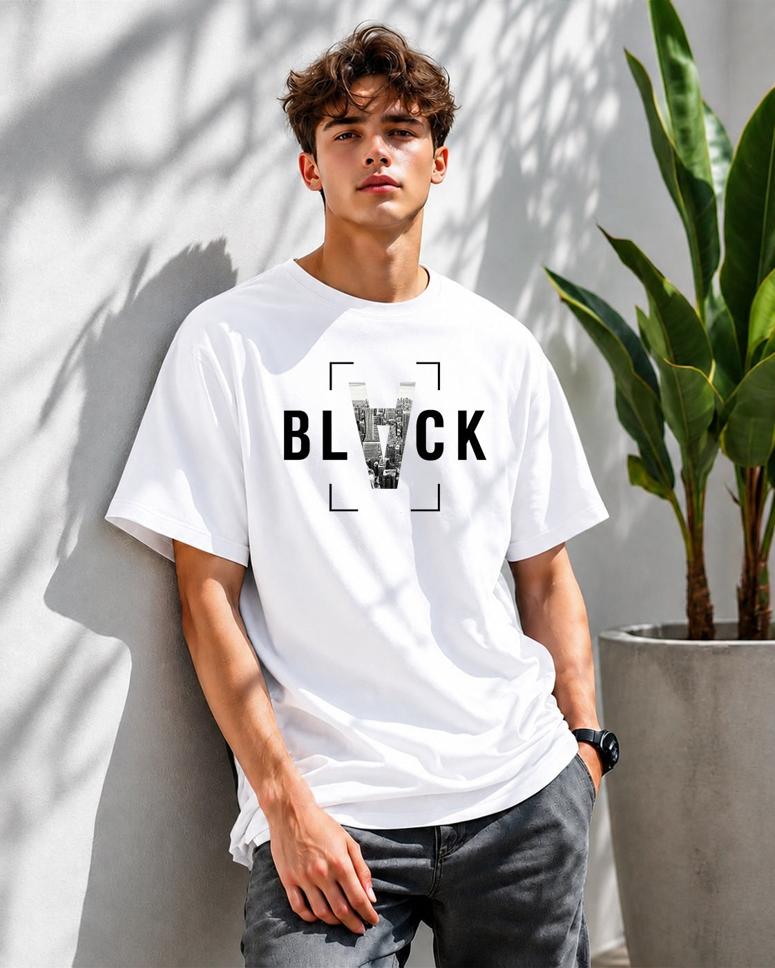 JS Fashion Lab Premium Printed White T-Shirt Desgin | 100% Cotton | Streetwear