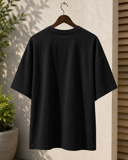 Premium Oversized Plain T-Shirt for Men | Drop Shoulder Casual Tee