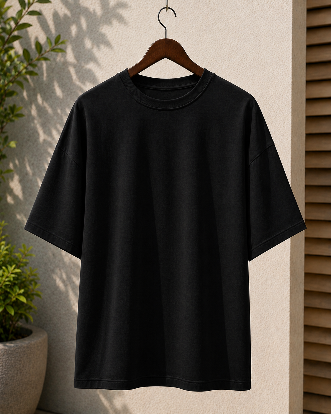 Premium Oversized Plain T-Shirt for Men | Drop Shoulder Casual Tee