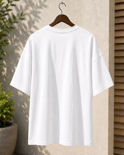 Premium Oversized Plain T-Shirt for Men | Drop Shoulder Casual Tee