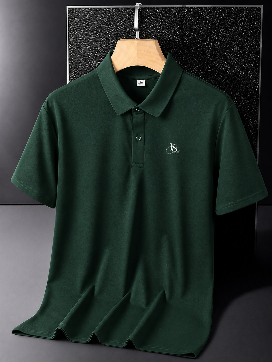 JS Fashion Lab Premium Dark Green Polo Shirt – Soft Cotton Blend | Classic Fit | Casual & Smart Wear