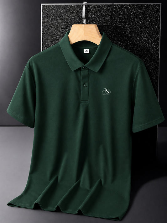 JS Fashion Lab Premium Dark Green Polo Shirt – Soft Cotton Blend | Classic Fit | Casual & Smart Wear
