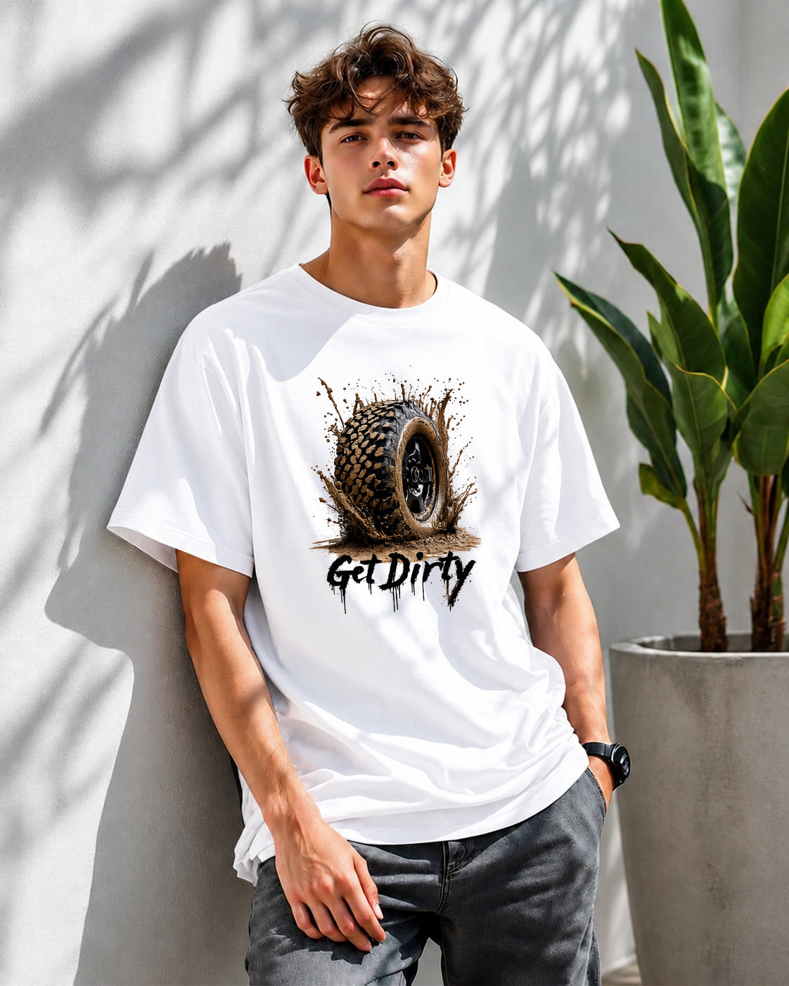 JS Fashion Lab Premium Printed White T-Shirt Desgin | 100% Cotton | Streetwear
