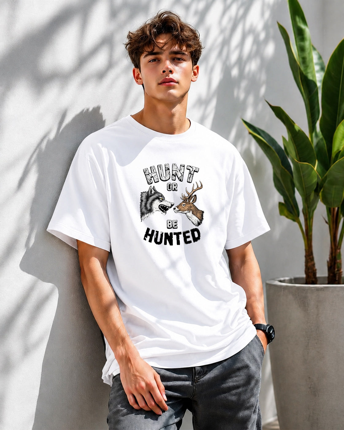 JS Fashion Lab Premium Printed White T-Shirt Desgin | 100% Cotton | Streetwear