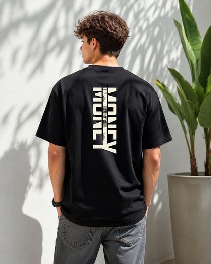 JS Fashion Lab Premium Printed Back Side Black T-Shirt Multi Desgin | 100% Cotton | Streetwear