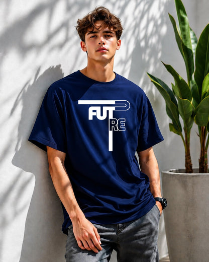 JS Fashion Lab Premium Printed Positive Navy Blue T-Shirt Multi Design | 100% Cotton | Streetwear