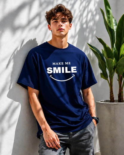 JS Fashion Lab Premium Printed Positive Navy Blue T-Shirt Multi Design | 100% Cotton | Streetwear
