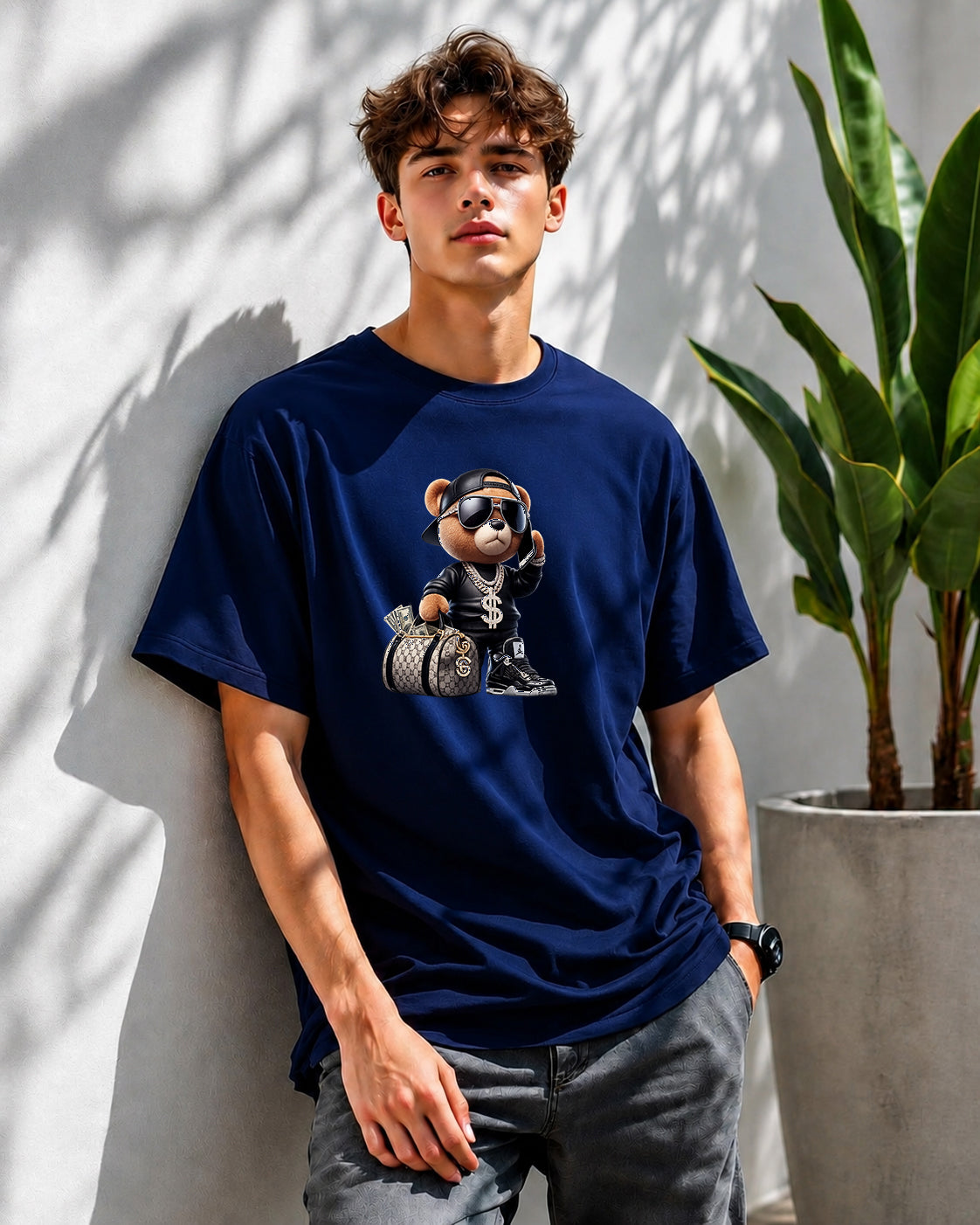 JS Fashion Lab Premium Multi Printed Beige T-Shirt Design | 100% Cotton | Streetwear