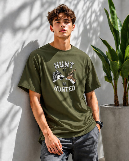 JS Fashion Lab Premium Printed Olive GreenT-Shirt Multi Design Stay Focus | 100% Cotton | Streetwear