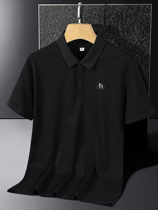 JS Fashion Lab Premium Black Polo Shirt – Soft Cotton Blend | Classic Fit | Casual & Smart Wear