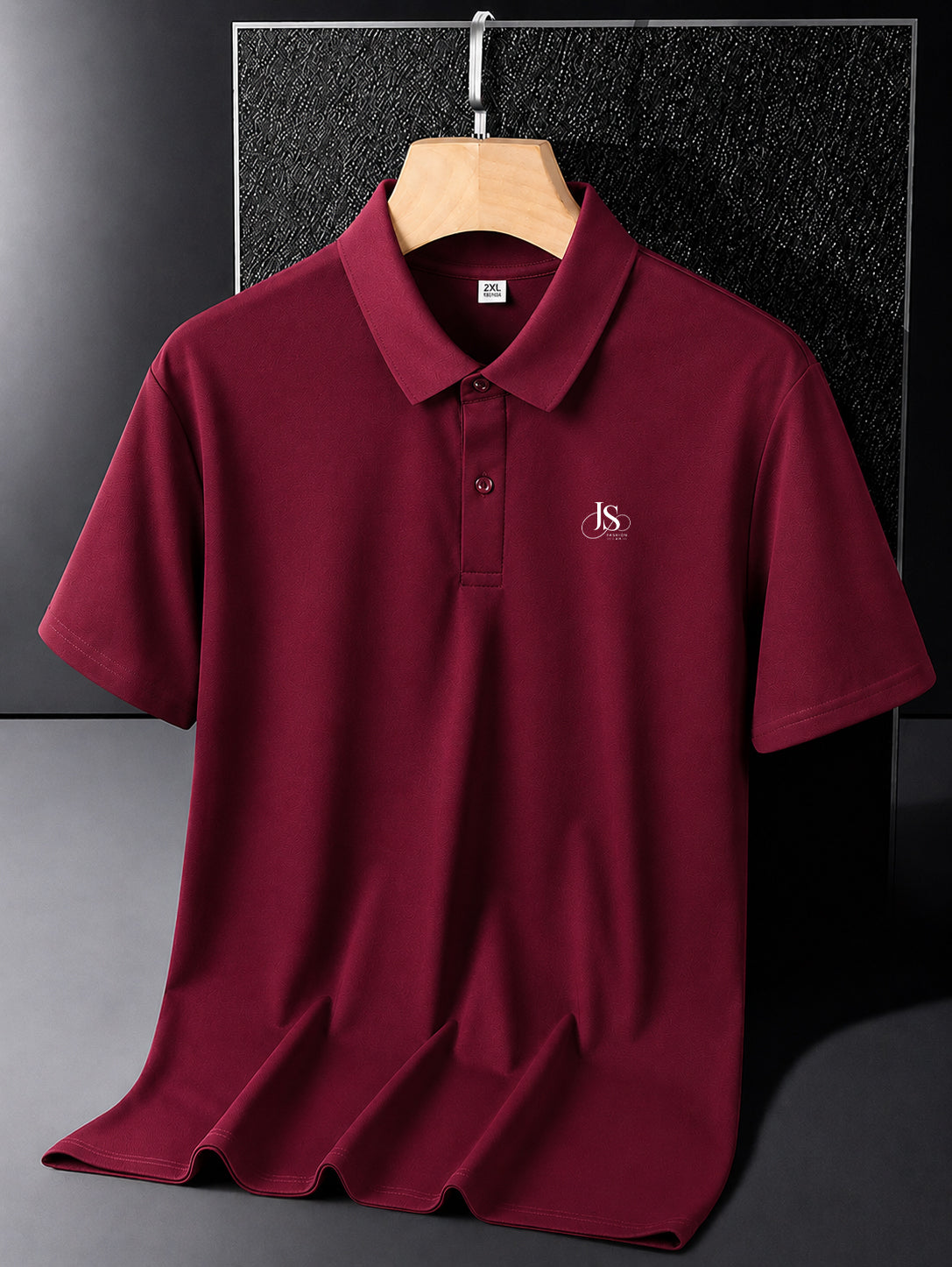 JS Fashion Lab Premium Mehroon Polo Shirt – Soft Cotton Blend | Classic Fit | Casual & Smart Wear