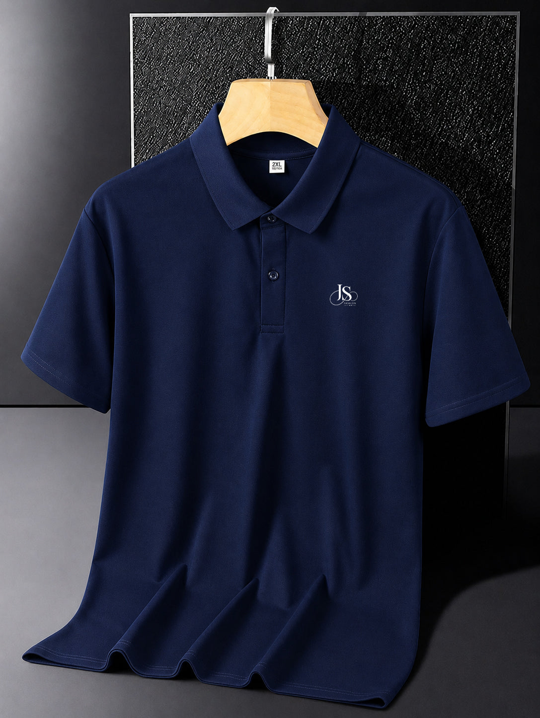 JS Fashion Lab Premium Navi Blue Polo Shirt – Soft Cotton Blend | Classic Fit | Casual & Smart Wear
