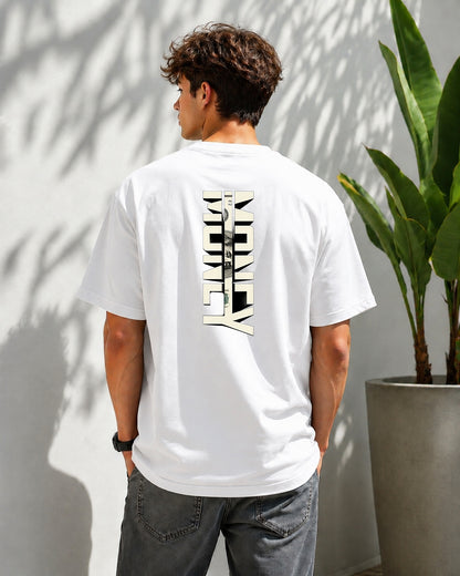 JS Fashion Lab Premium Printed Back Side White T-Shirt Desgin | 100% Cotton | Streetwear