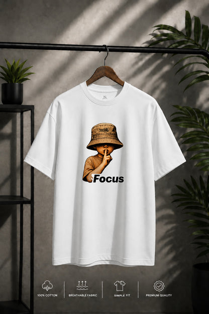 JS Fashion Lab Premium Printed White T-Shirt Desgin | 100% Cotton | Streetwear