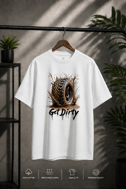 JS Fashion Lab Premium Printed White T-Shirt Desgin | 100% Cotton | Streetwear