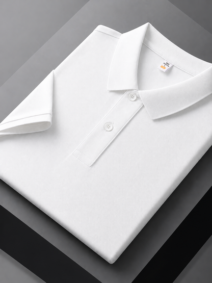JS Fashion Lab Premium White Polo Shirt – Soft Cotton Blend | Classic Fit | Casual & Smart Wear