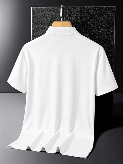 JS Fashion Lab Premium White Polo Shirt – Soft Cotton Blend | Classic Fit | Casual & Smart Wear