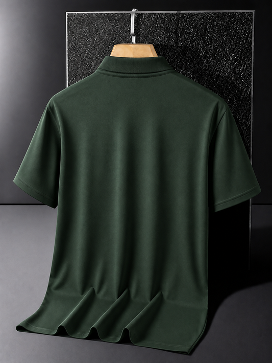 JS Fashion Lab Premium Dark Green Polo Shirt – Soft Cotton Blend | Classic Fit | Casual & Smart Wear