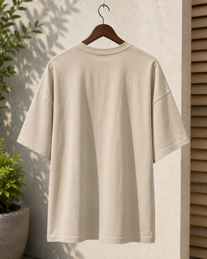 Premium Oversized Plain T-Shirt for Men | Drop Shoulder Casual Tee