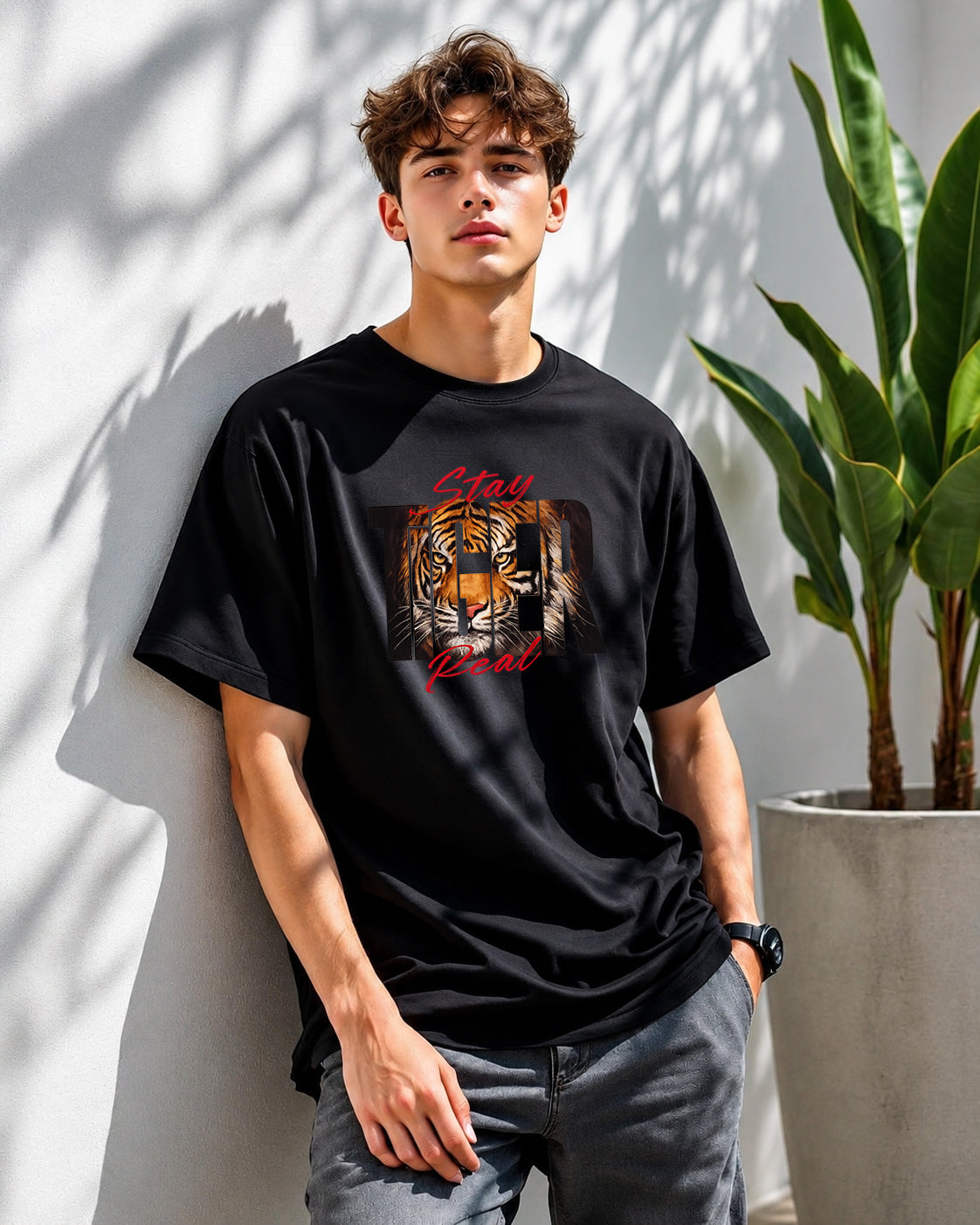 JS Fashion Lab Premium Multi Printed Black T-Shirt Design | 100% Cotton | Streetwear