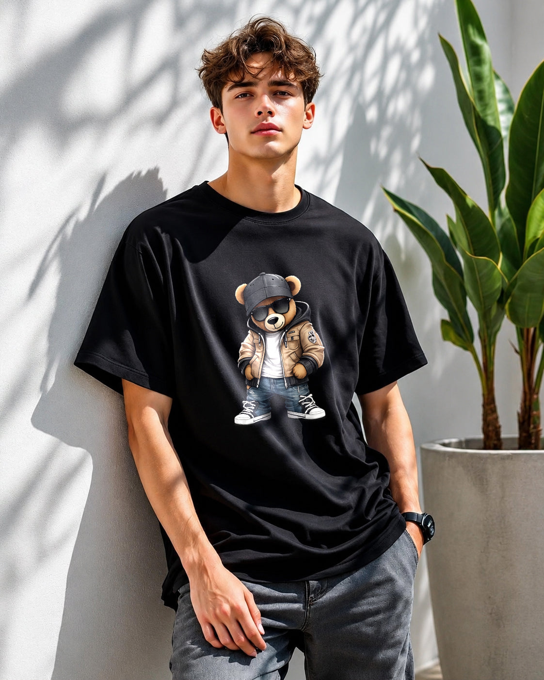 JS Fashion Lab Premium Multi Printed Black T-Shirt Design | 100% Cotton | Streetwear